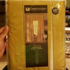 Chris Madden Inverted Pleated Panels, Fine Gold